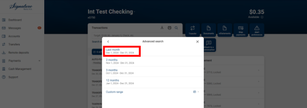 View and Download Transaction Information 5
